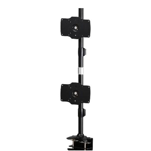 Dual Monitor Clamp Vertical Mount Max 32″ Monitors