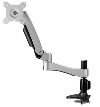 Long Single Articulating Monitor Arm with Grommet Mount