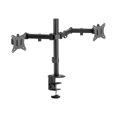 Easy Clamp Dual Monitor Mount Supports 17” - 32" Monitors 2EZCLAMP