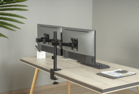 Easy Clamp Dual Monitor Mount Supports 17” - 32" Monitors 2EZCLAMP