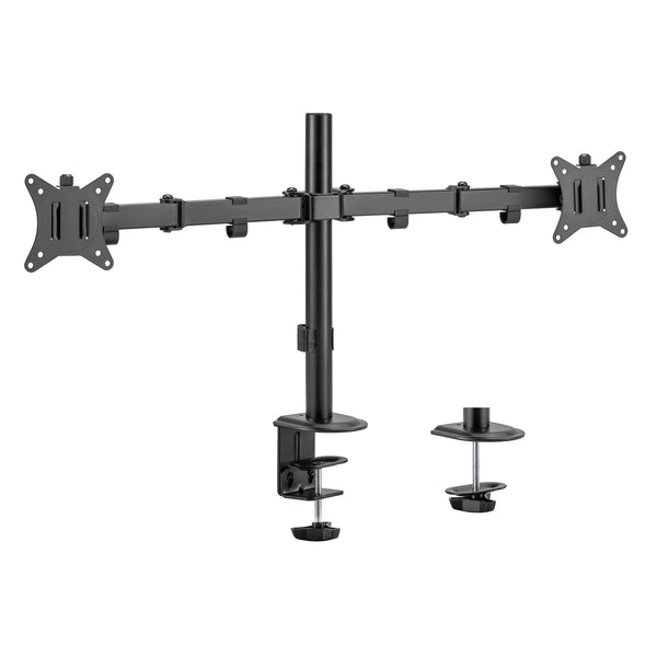Easy Clamp Dual Monitor Mount Supports 17” - 32" Monitors 2EZCLAMP
