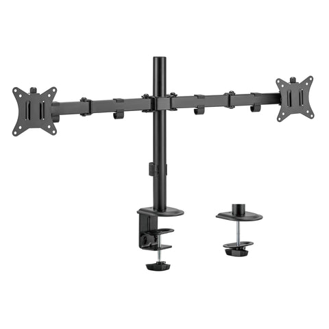 Easy Clamp Dual Monitor Mount Supports 17” - 32" Monitors 2EZCLAMP
