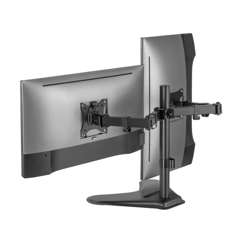 Dual Articulating Monitor Desk Mount Supports 17” - 32" Monitors 2EZSTAND