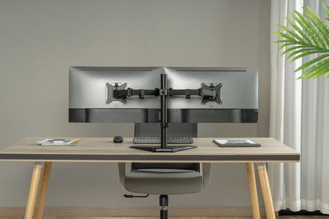 Dual Articulating Monitor Desk Mount Supports 17” - 32" Monitors 2EZSTAND