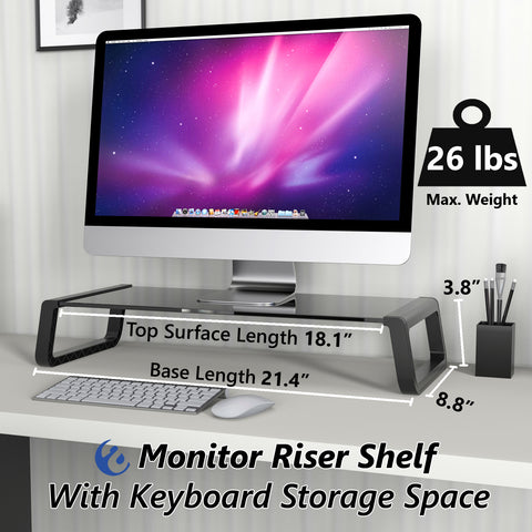 Desk Monitor Riser Stand (Black) AMRSR100TB