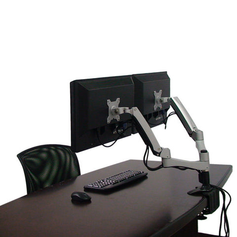 The Dual Monitor Articulating Clamp Mount 