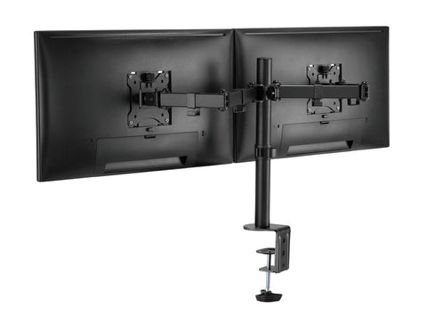 Easy Clamp Dual Monitor Mount Supports 17” - 32" Monitors 2EZCLAMP