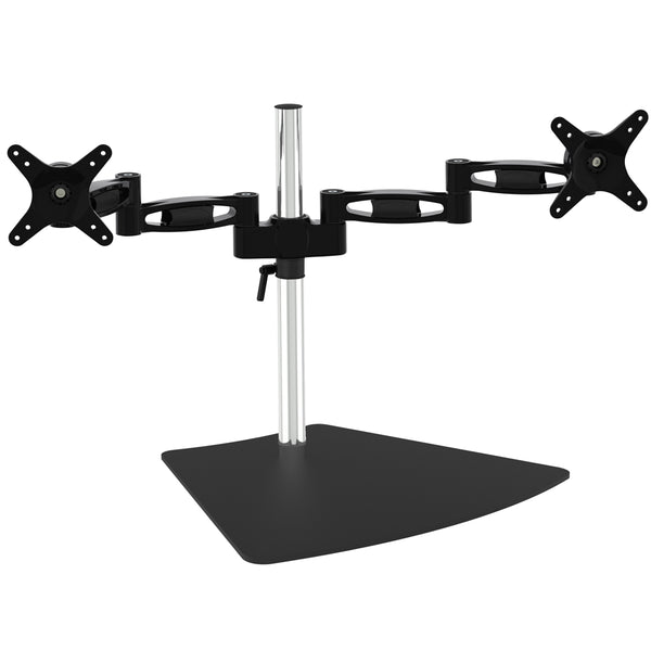 Dual Monitor Free Standing Desk Mount Supports 13" to 28" | 2EZ