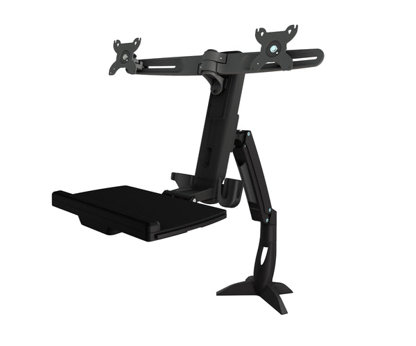AMR2ACWS | Dual Sit Stand Workstation Clamp Mount