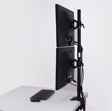 Dual Monitor Clamp Vertical Mount Max 32″ Monitors 