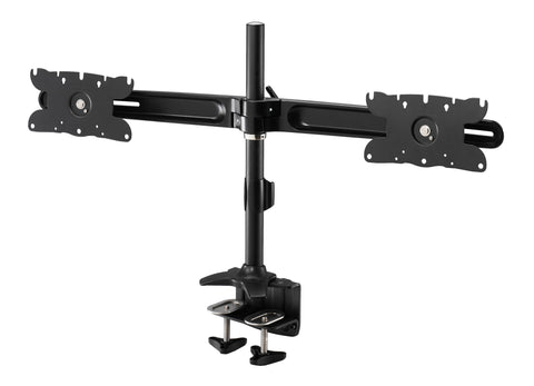 AMR2C32| Dual Monitor Clamp mount supports up to 2 LCD Monitors from 24" to 32"