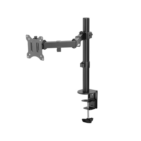 Single Monitor Economical Articulating Arm | Supports 17” - 32" Monitors EZCLAMP